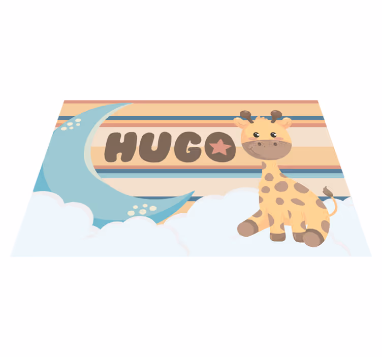 Children placemats adorable giraffe design - TenStickers