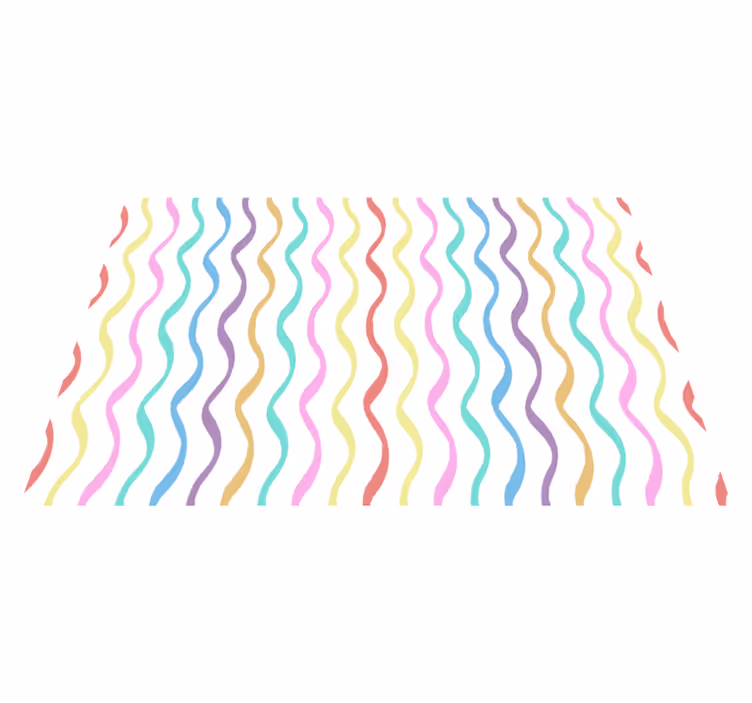 Textured placemats wavy pattern print - TenStickers