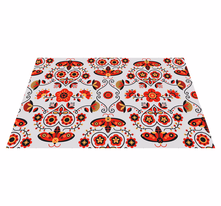 Original placemats lively floral design - TenStickers