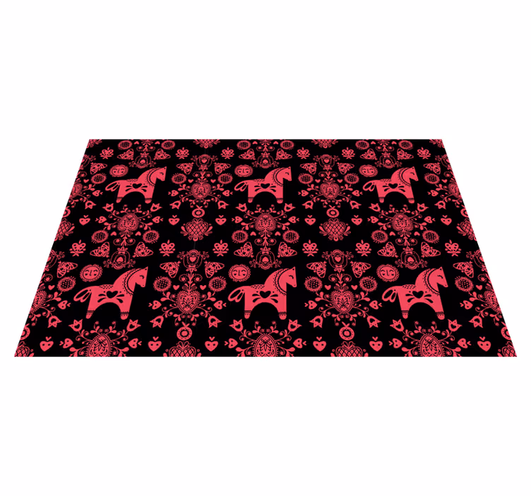 Original placemats playful horse design - TenStickers