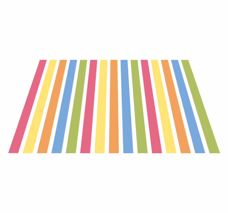 Modern placemats colorful striped design - TenStickers