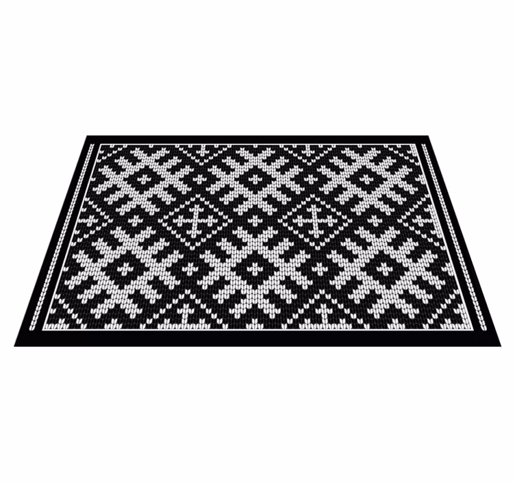 Textured placemats with classic knitted design - TenStickers