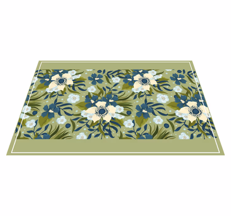 Textured placemats with floral pattern design - TenStickers