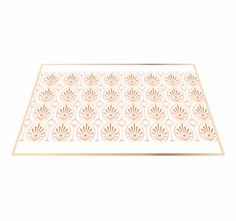 Modern placemats with elegant leaf design - TenStickers