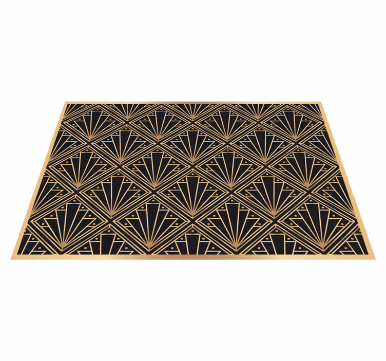 Textured placemats with art deco design - TenStickers