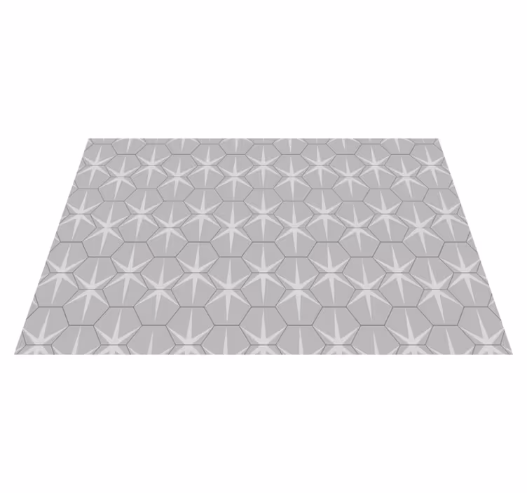 Textured placemats in hexagonal star design - TenStickers
