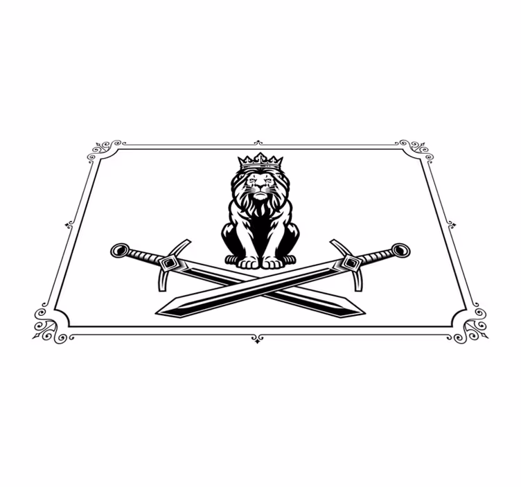 Original placemats lion king emblem - TenStickers