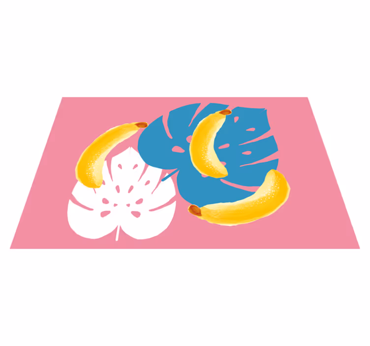 Children placemats tropical banana design - TenStickers