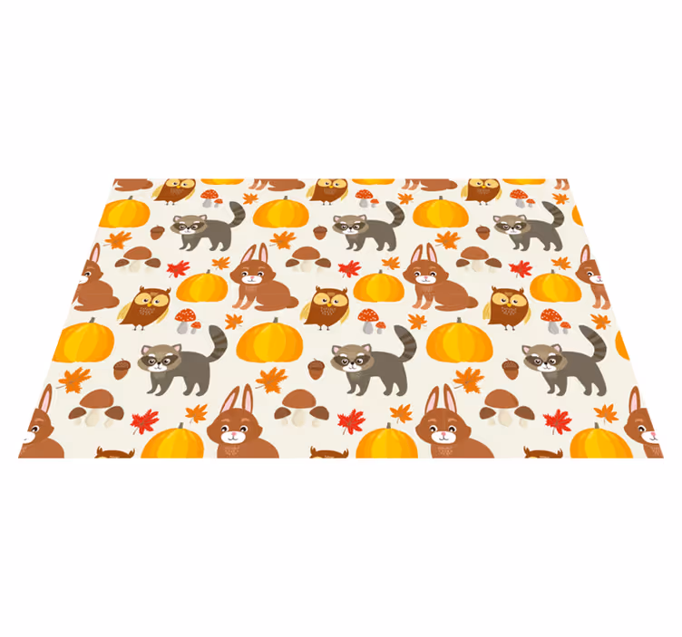 Children placemats cute animal friends - TenStickers