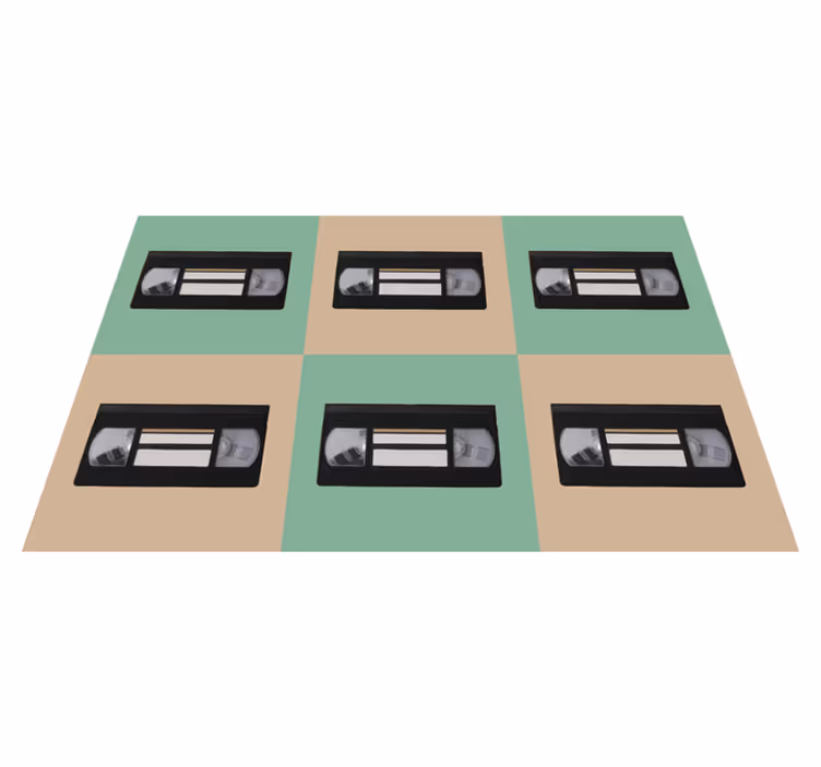 Original placemats vintage vhs tape design - TenStickers