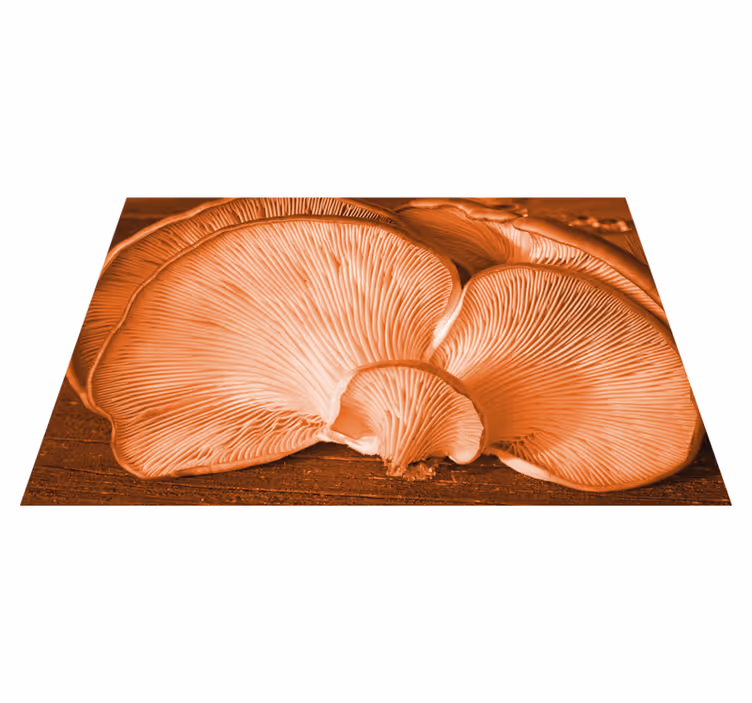 Textured placemats mushroom kitchen accents - TenStickers