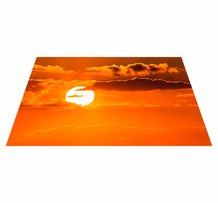 Modern placemats sunset sky design - TenStickers