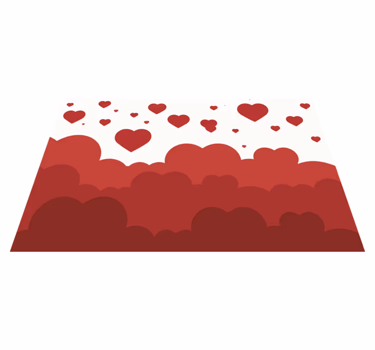 Original placemats hearts cloud design - TenStickers