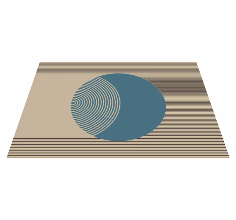 Modern placemats with geometric circular design - TenStickers