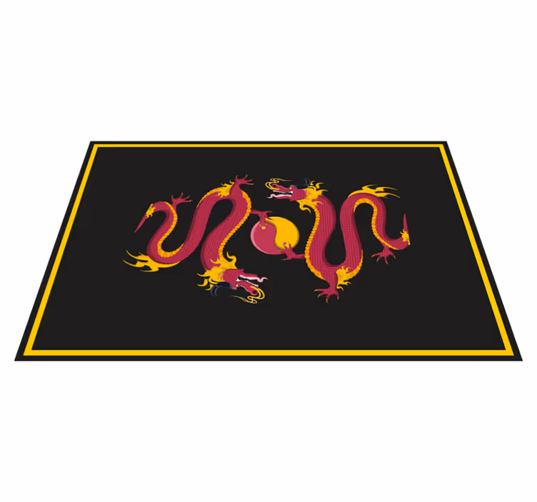 Original placemats dragon motif design - TenStickers