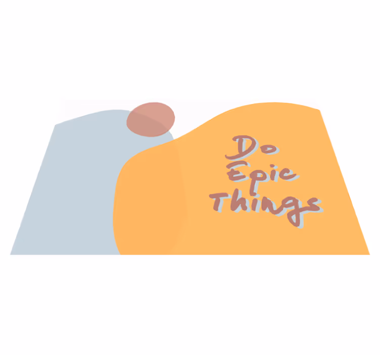 Quote placemats do epic things - TenStickers