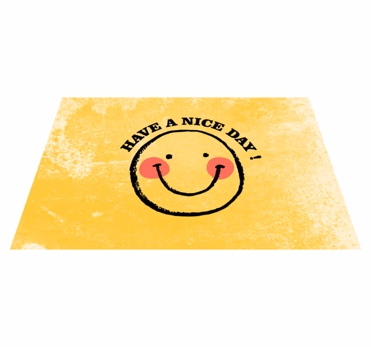 Quote placemats smiling face quote - TenStickers