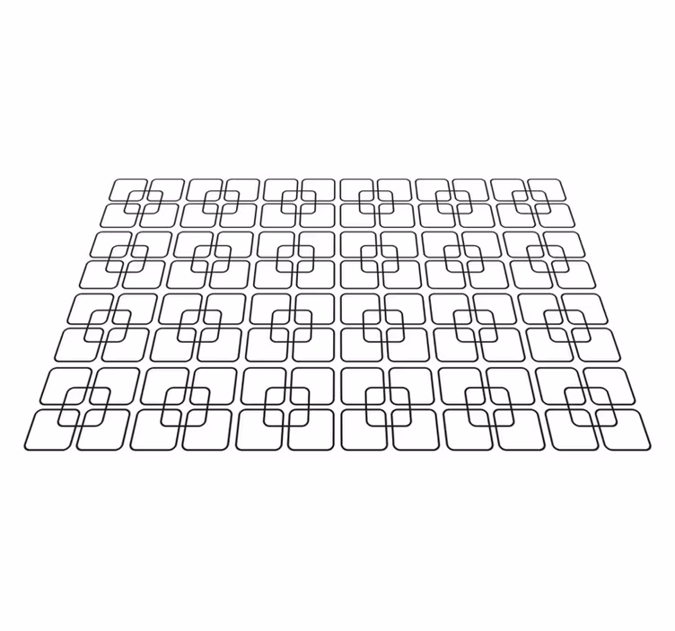 Textured placemats geometric pattern design - TenStickers