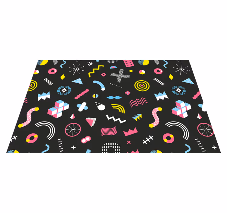 Original placemats with colorful geometric designs - TenStickers