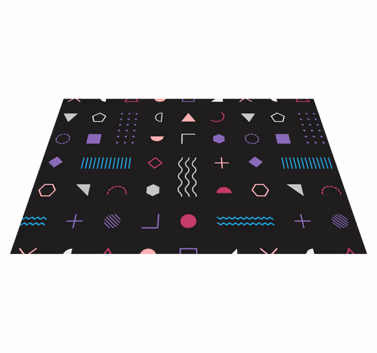 Modern placemats with geometric pattern design - TenStickers