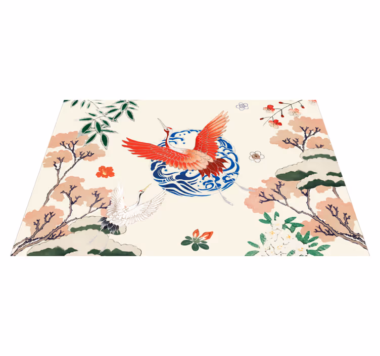 Original placemats elegant crane design - TenStickers