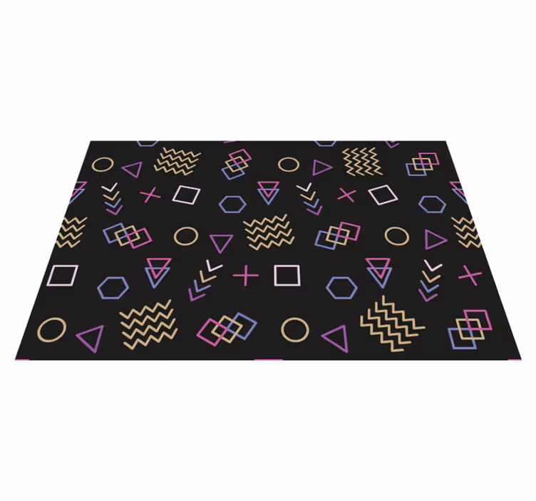 Modern placemats with geometric shape designs - TenStickers
