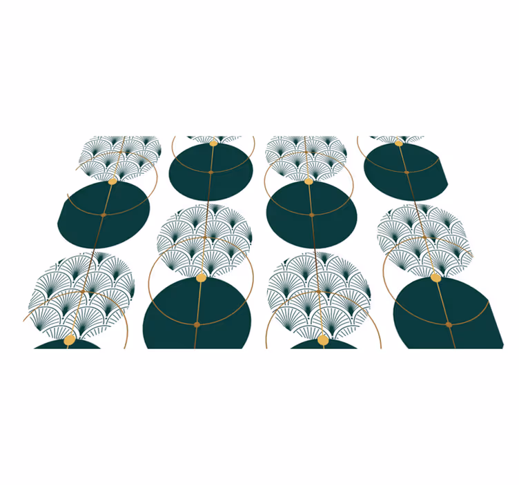 Elegant placements with a chic geometric design - TenStickers
