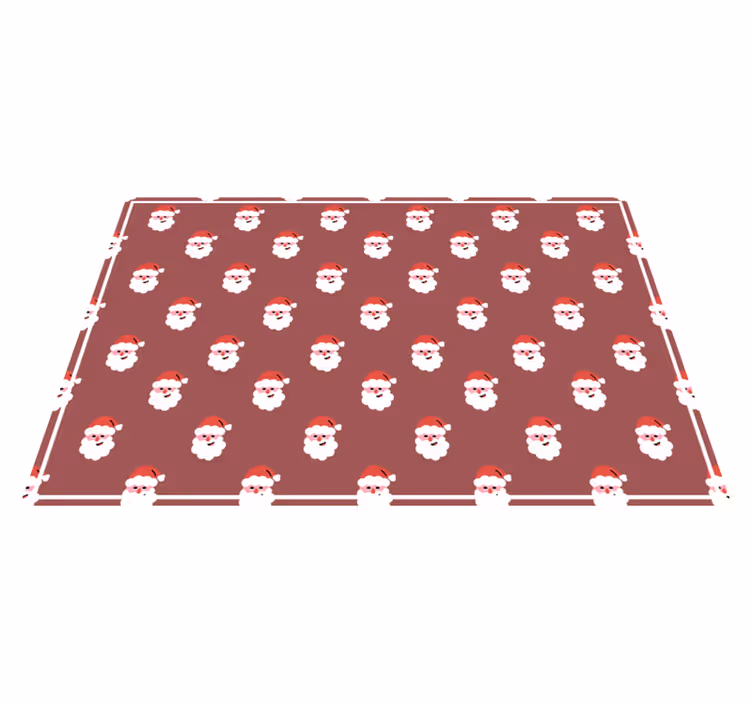 Santa Claus red pattern placemats - TenStickers