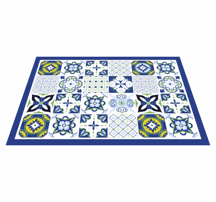 Textured placemats in vibrant geometric designs - TenStickers