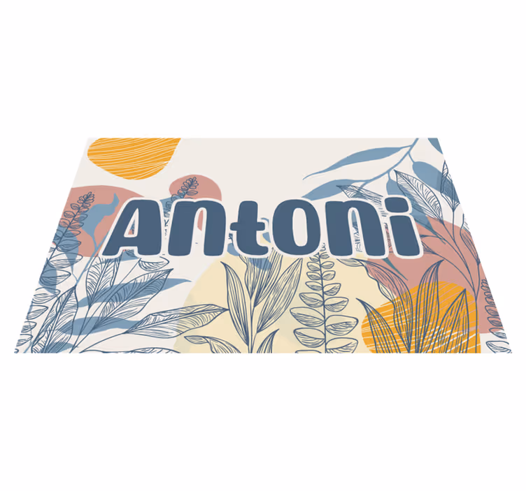 Original placemats personalized name design - TenStickers