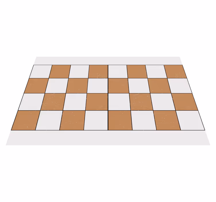 Textured placemats checkerboard pattern design - TenStickers