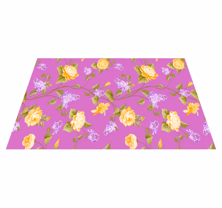Original placemats with lively floral design - TenStickers