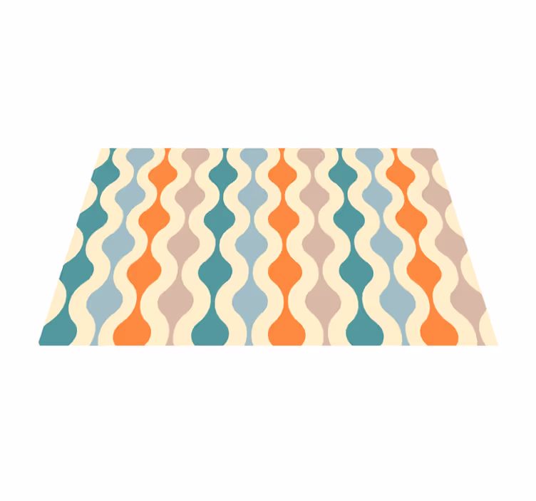 Wavy Color Pattern modern placemats - TenStickers