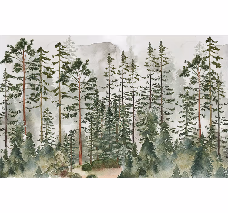 Forest wall mural woodland wall mural - TenStickers