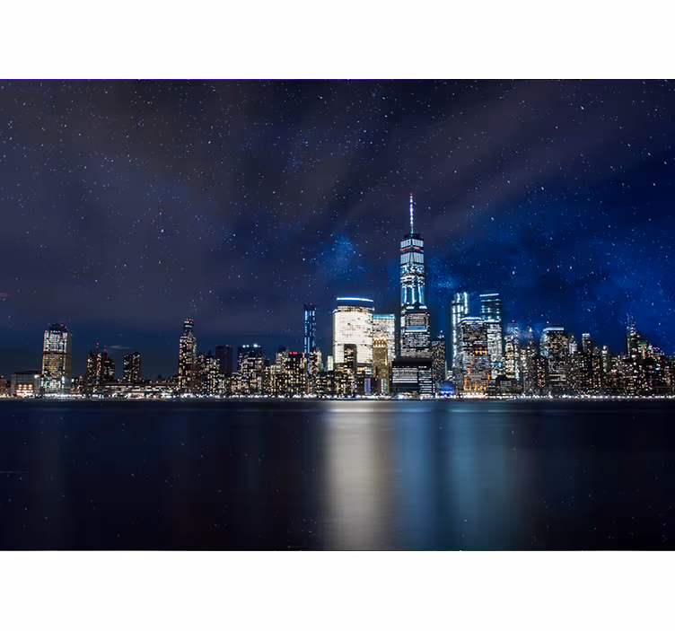 Starry night over New York wall mural - TenStickers