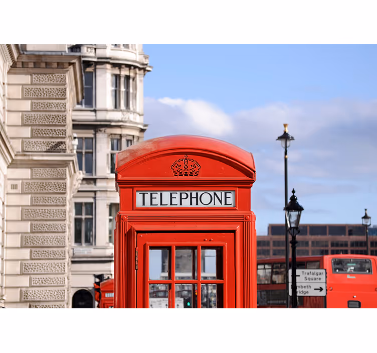 London Bus City Wall Mural - TenStickers