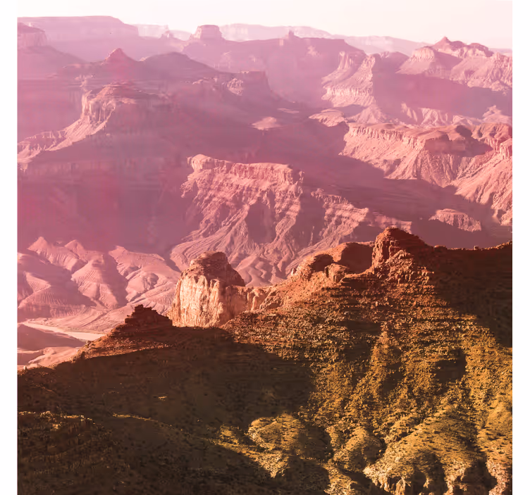 Desert wall mural in grand canyon colors - TenStickers