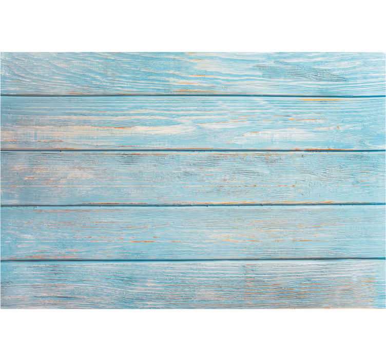 Wall mural bathroom pattern blue wood - TenStickers