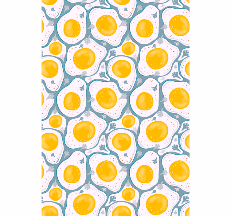 Wall mural kitchen nordic egg - TenStickers