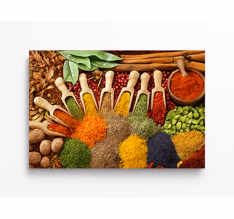 Wall mural kitchen realistic spice design - TenStickers