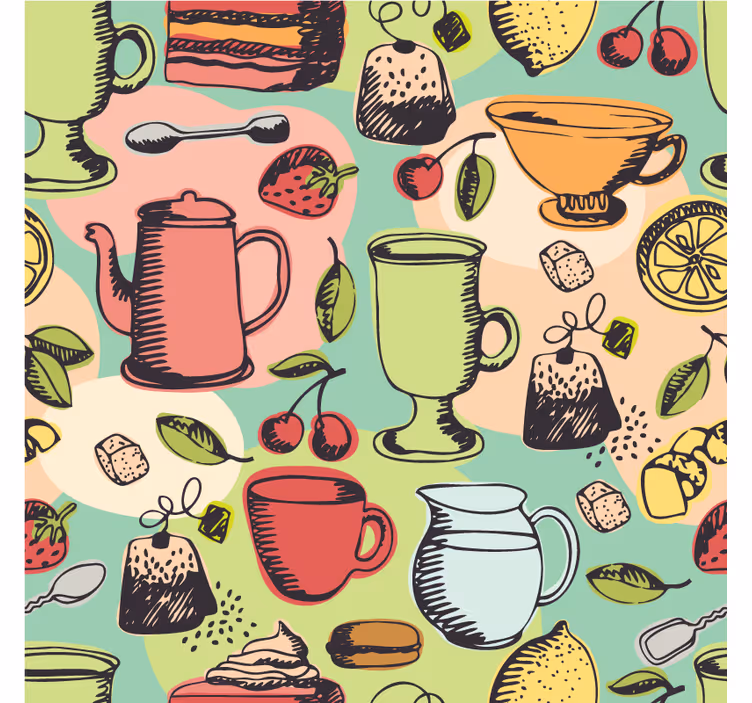 Wall mural kitchen food for the kitchen - TenStickers