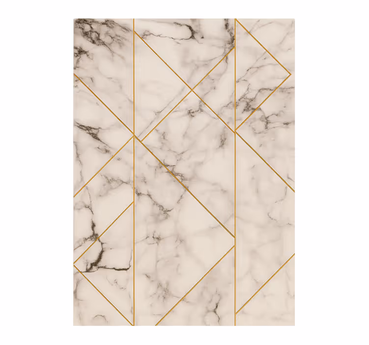 Wall mural kitchen elegant grid design - TenStickers
