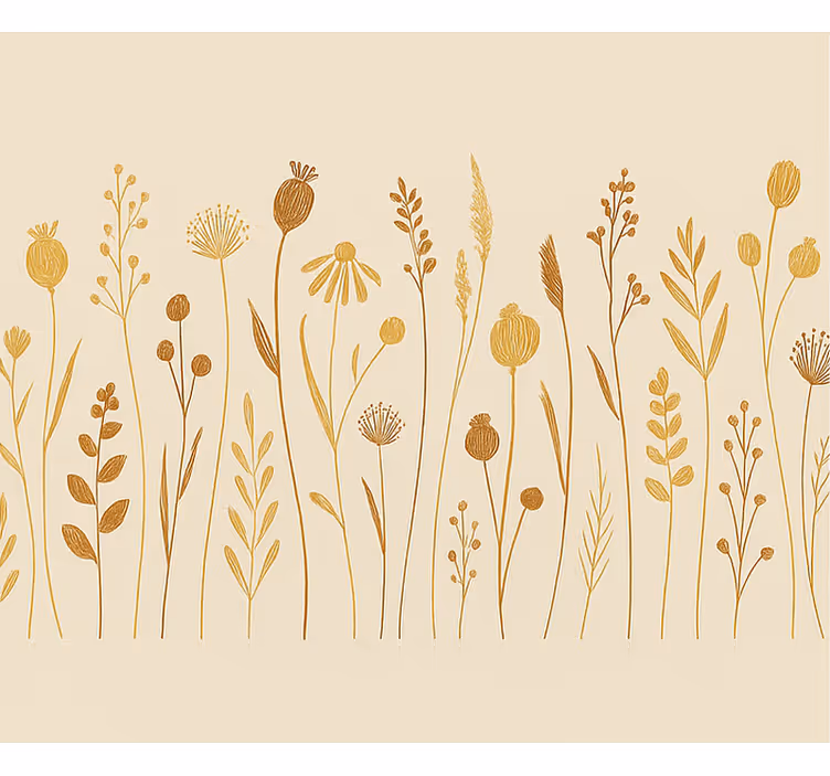 Beige wall mural trendy essential beige - TenStickers