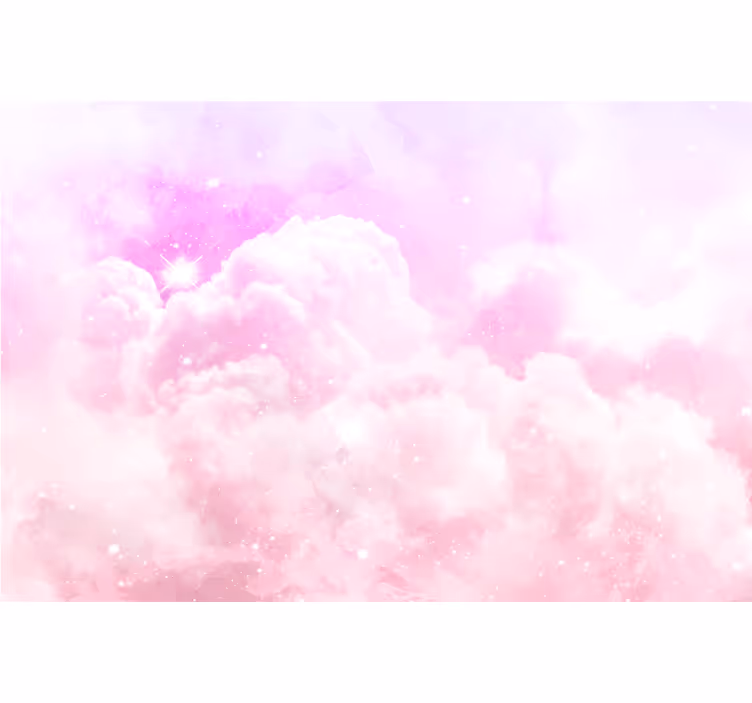 Pink wall mural of a pink sky - TenStickers