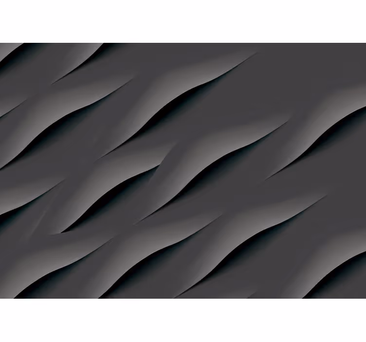 Grey wall mural abstract grey wave patterns - TenStickers