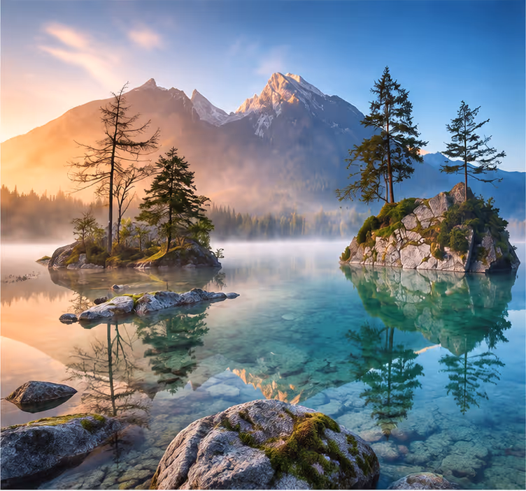 Nature wall mural mountain - TenStickers