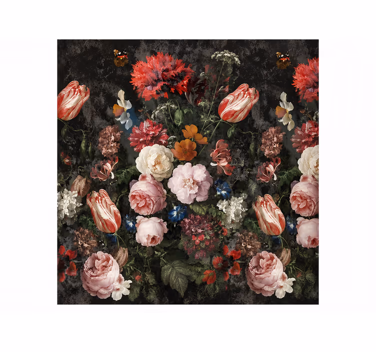 Flowers wall mural nature - TenStickers