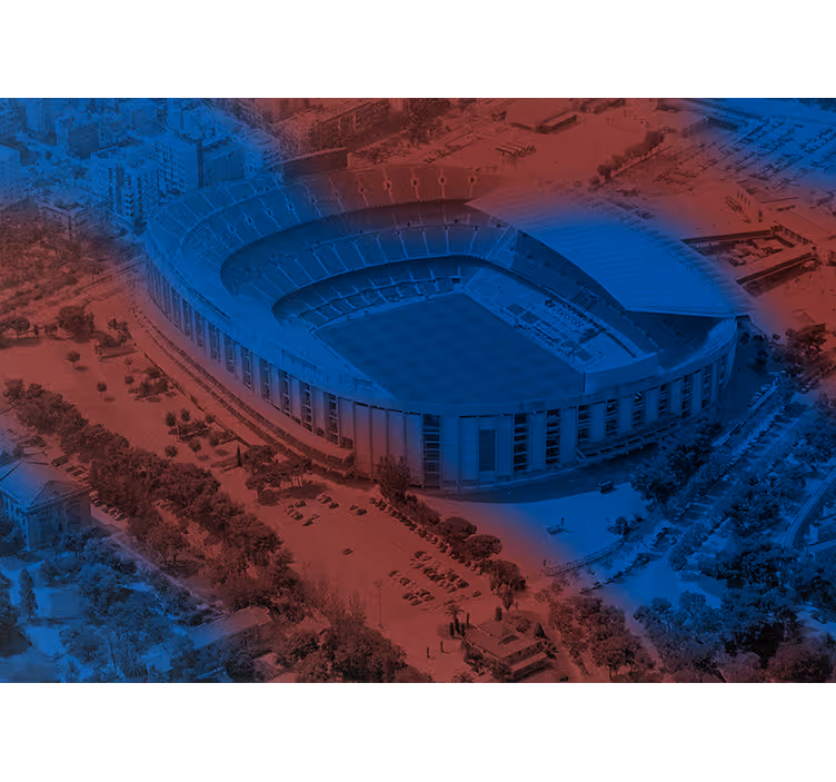 Barcelona Camp Nou City wall mural - TenStickers