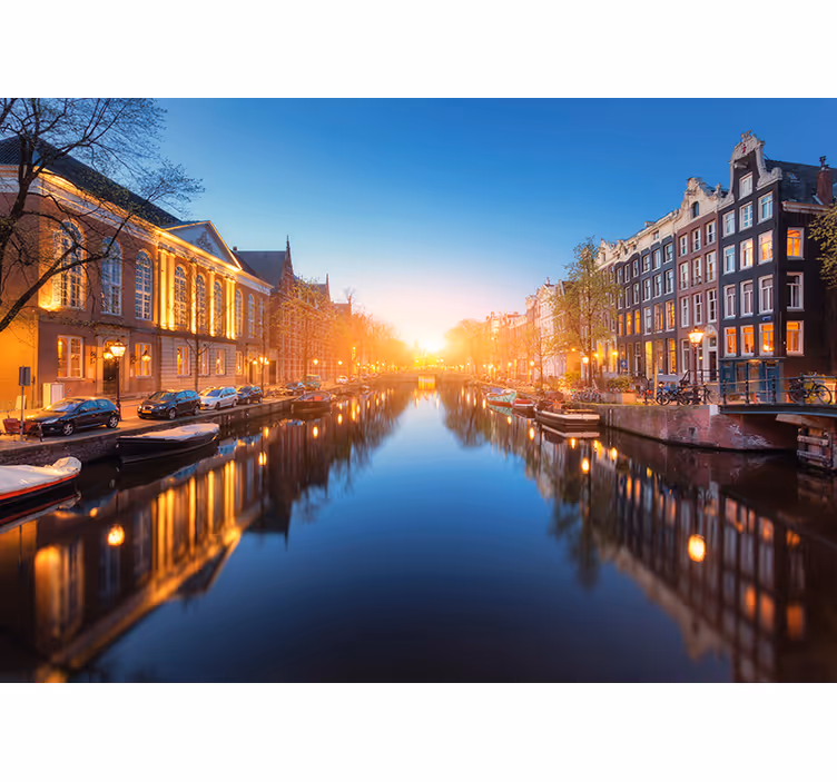 City wall mural Amsterdam - TenStickers