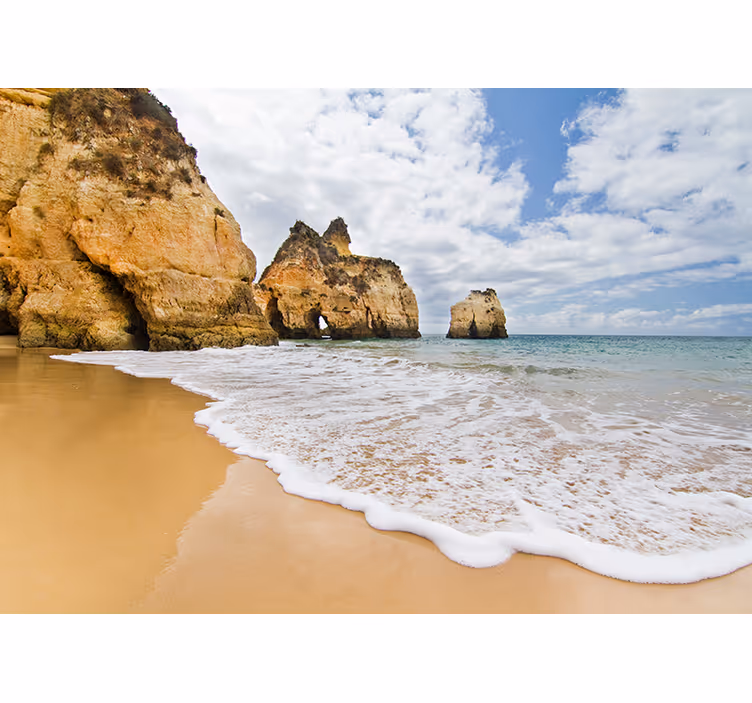 Coast sea with blue sky wall mural - TenStickers